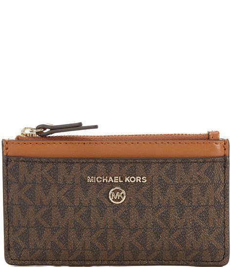 michael kors logo card case|Michael Kors slim card case.